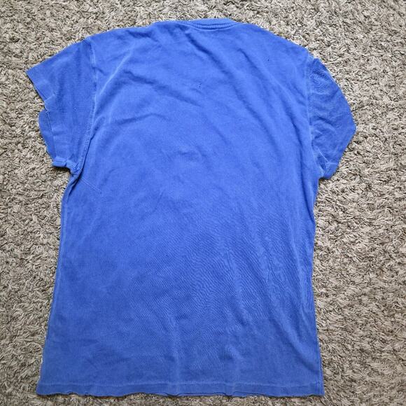 Madeworn The Rolling Stones T-Shirt Blue Womens Iron On Handcrafted Vtg Inspired - Picture 5 of 8